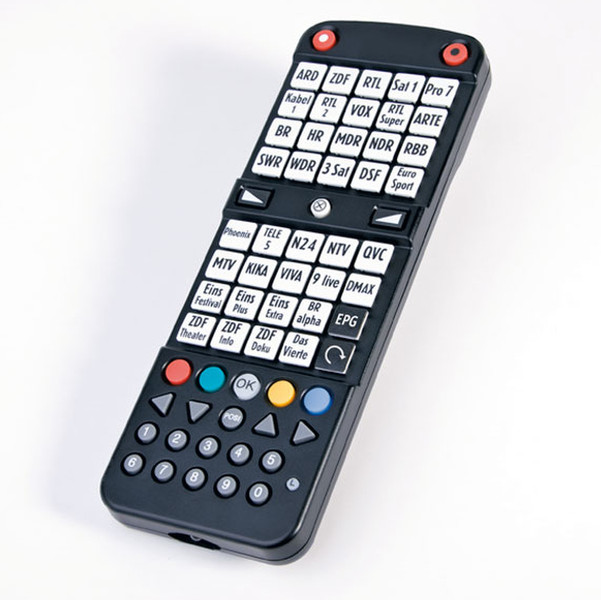 Smart NAVIdirect press buttons Black remote control