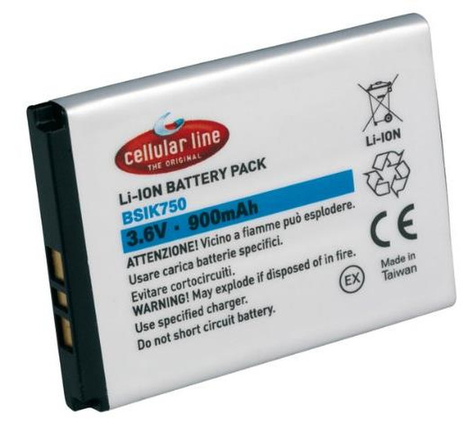 Cellularline BSI6210 Lithium-Ion 900mAh 3.6V rechargeable battery