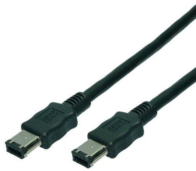 LogiLink 5m IEEE1394 5m 6-p 6-p Black firewire cable