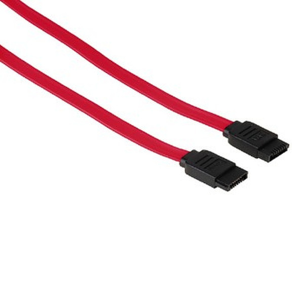 Hama 0.45m SATA 150/300 F/F 0.45м SATA II SATA II Красный кабель SATA