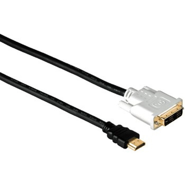 Hama HDMI/DVI-D, m/m, 5.0m 5m HDMI DVI-D Schwarz