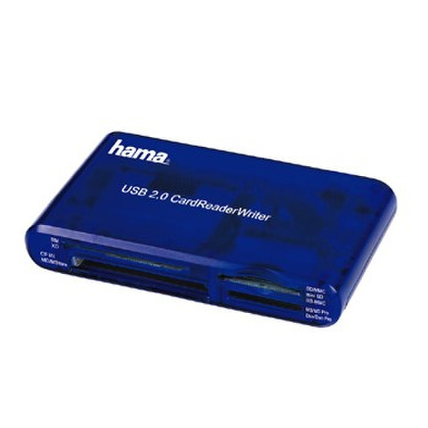 Hama F3055348 USB 2.0 Blau Kartenleser