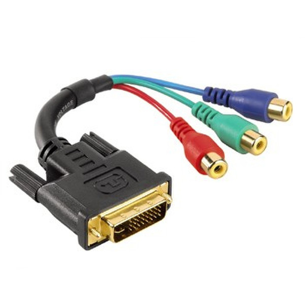 Hama F3056446 3 x RCA DVI-D Schwarz Videokabel-Adapter