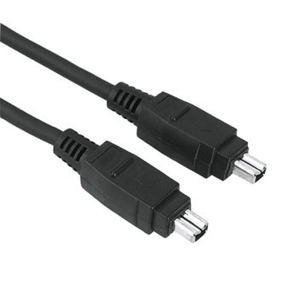 Hama F3400971 2m 4-p 4-p Black firewire cable