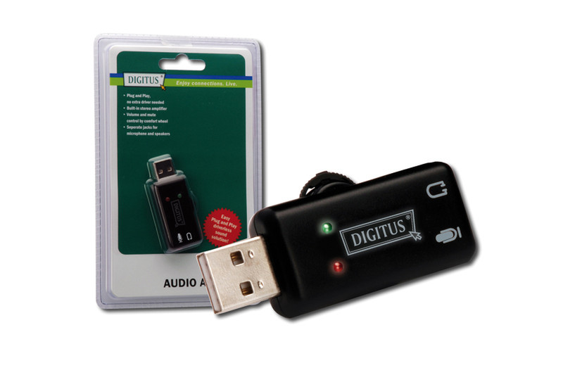 Digitus USB 2.0 audio adapter 2.0канала USB