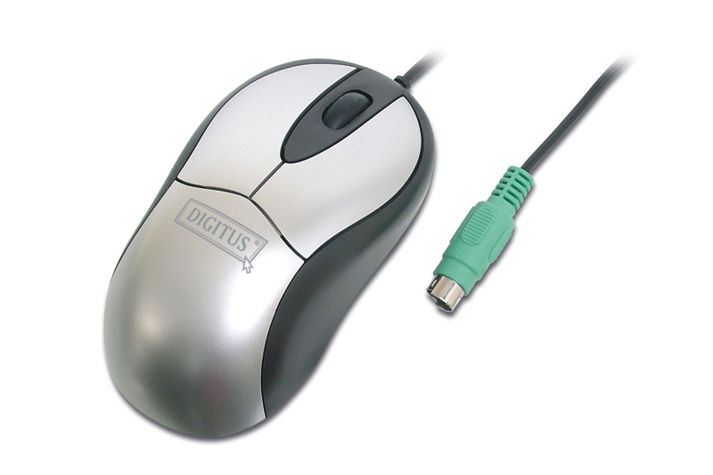 Digitus Mouse 3 button scrolling, optical 800dpi, USB+PS/2 USB+PS/2 Оптический 800dpi компьютерная мышь