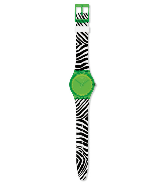 Swatch Green Zeb Wristwatch Female Quartz Green