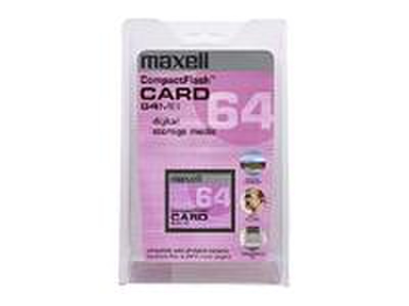 Maxell Memory 64MB CF-Card f Digital Cameras 0.0625GB memory card