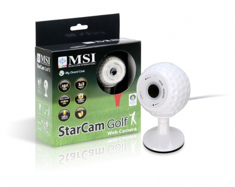 MSI StarCam Golf 640 x 480pixels USB 1.1 White webcam