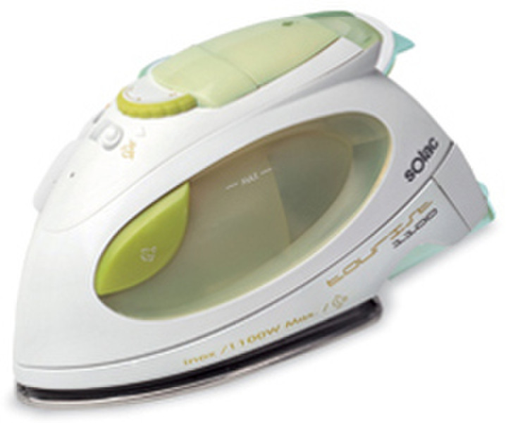Solac PV1610 Dry & Steam iron Stainless Steel soleplate 1100W Green,White iron