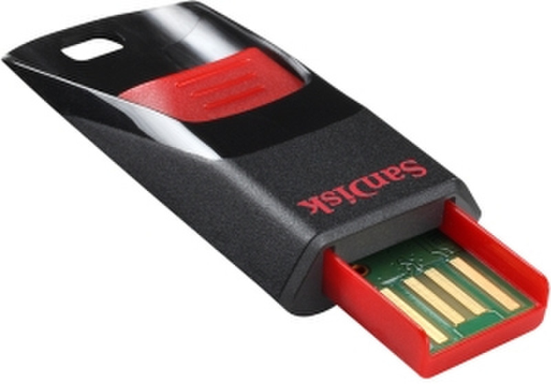 Sandisk Cruzer Edge 8GB 8ГБ USB 2.0 Type-A Черный, Красный USB флеш накопитель