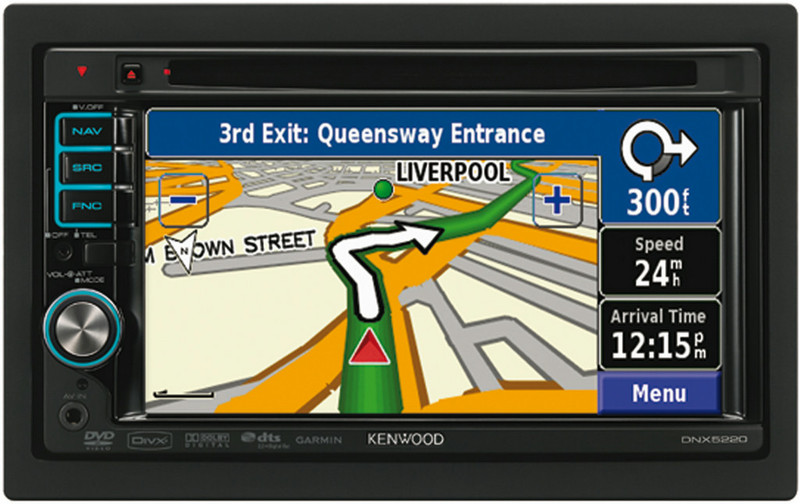 Kenwood Electronics DNX5220 Fixed LCD Touchscreen 1900g Schwarz Navigationssystem