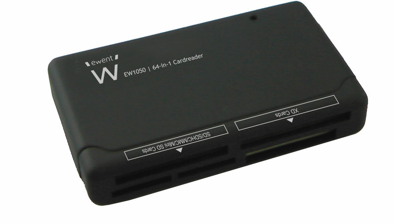 Ewent EW1050 USB 2.0 Черный устройство для чтения карт флэш-памяти