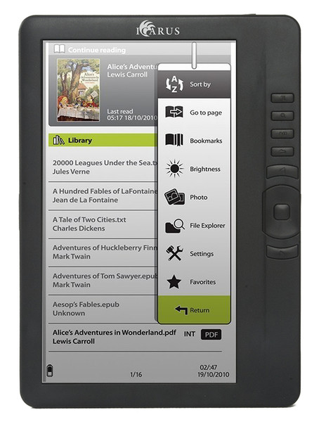 Icarus Omnia 2 7" 4GB Black e-book reader