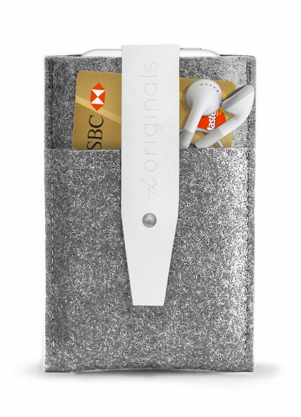 Mujjo MJ-0202 Pull case Silver,White MP3/MP4 player case