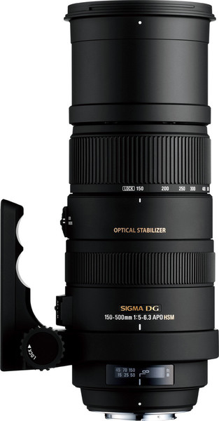 Sigma 150-500mm F5-6.3 APO DG OS HSM SLR Telephoto lens Schwarz