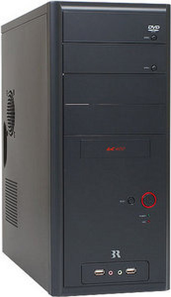 3R System K400 Midi-Tower Black computer case