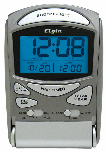Geneva 3400E Grey alarm clock