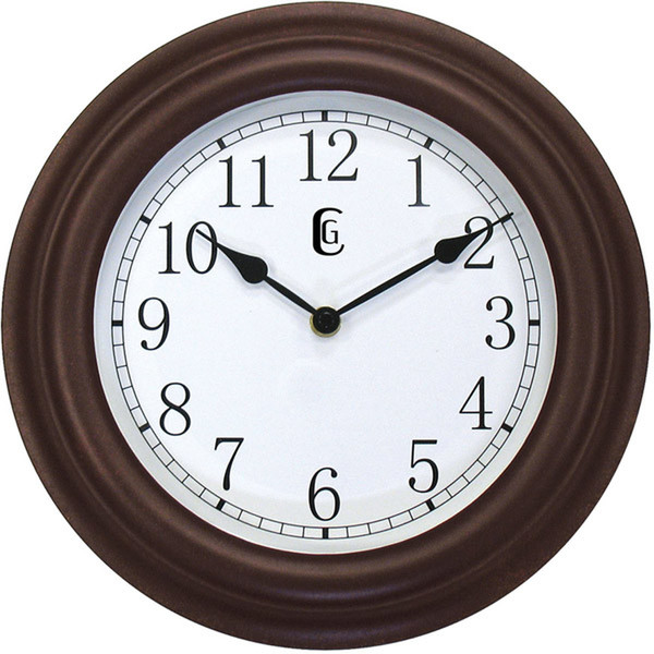 Geneva 4345G Circle Brown wall clock