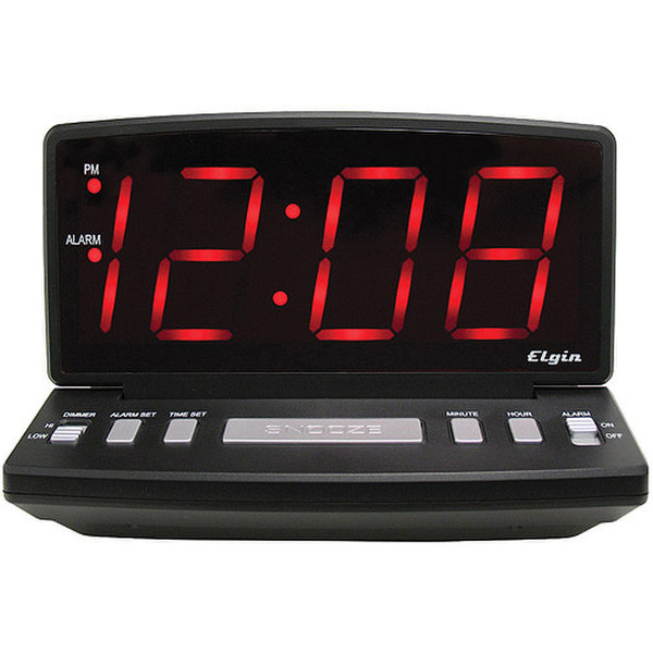 Geneva 4584E Black alarm clock