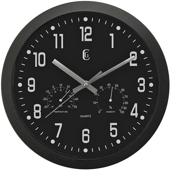 Geneva 4624G Circle Black wall clock
