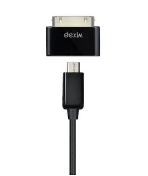 Dexim DWA064 1m USB A Apple 30-p Black