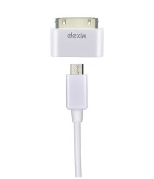 Dexim DWA064 1м USB A Apple 30-p Белый