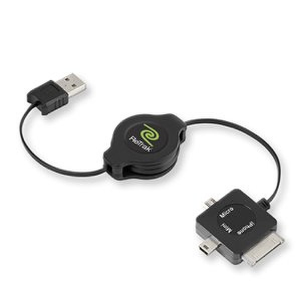 Emerge ETCABLETRIP 1м USB A Черный кабель USB