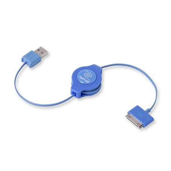 Emerge ETIPODUSBBU 1м USB A Apple 30-p Синий кабель USB