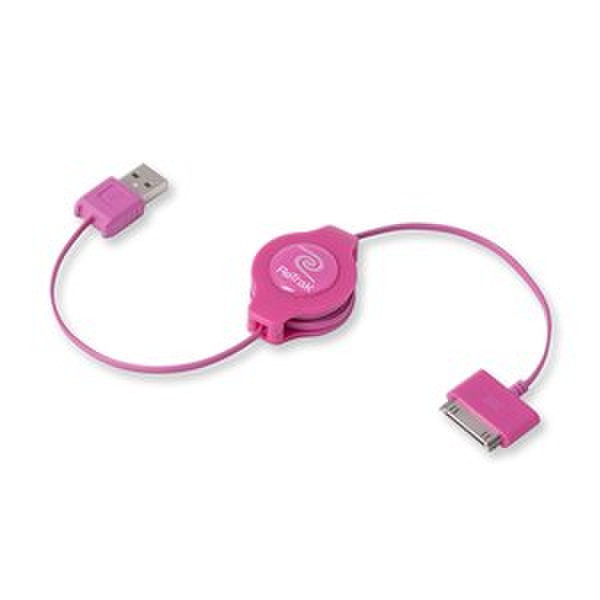 Emerge ETIPODUSBPK 1м USB A Apple 30-p Розовый кабель USB