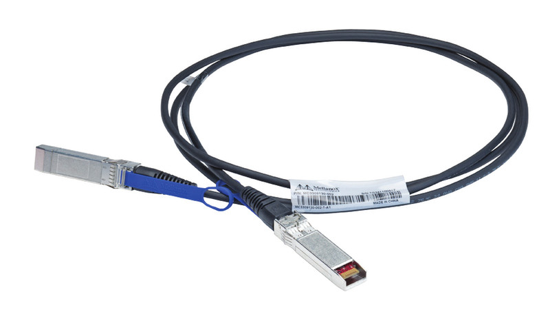 Mellanox Technologies MC3309130-003 3м Алюминиевый, Черный сетевой кабель