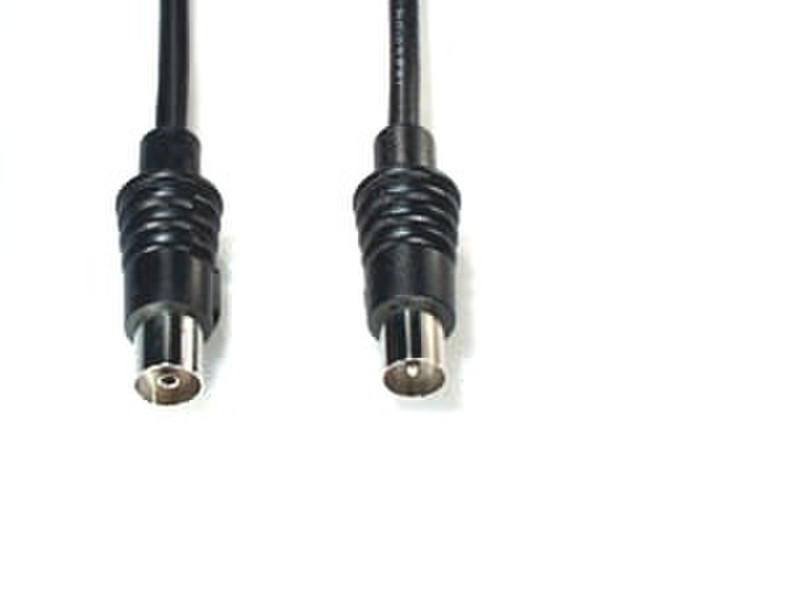 e+p HFS 11 0.75m Coax Coax Black coaxial cable