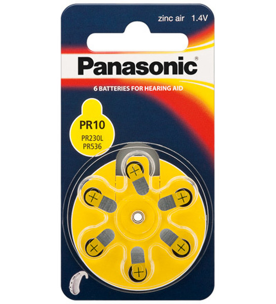 Wentronic V10 6-BL (PR70/PR10L/PR230H) Panasonic Zinc-Air 1.4В