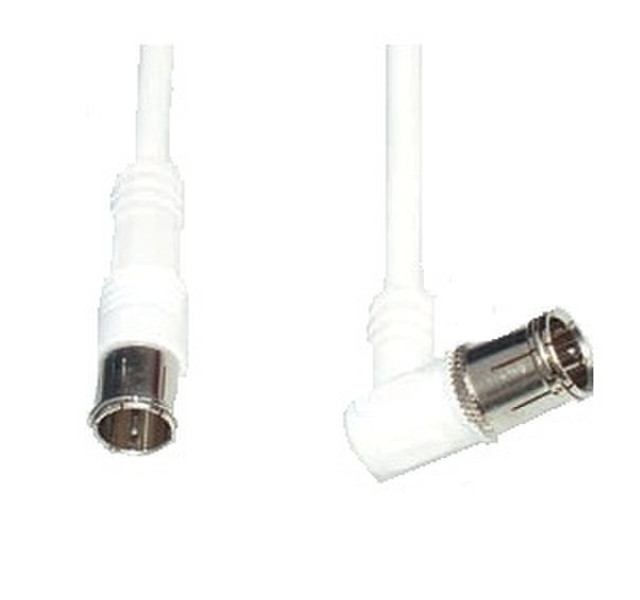 e+p FASW 1 1.5m F F White coaxial cable