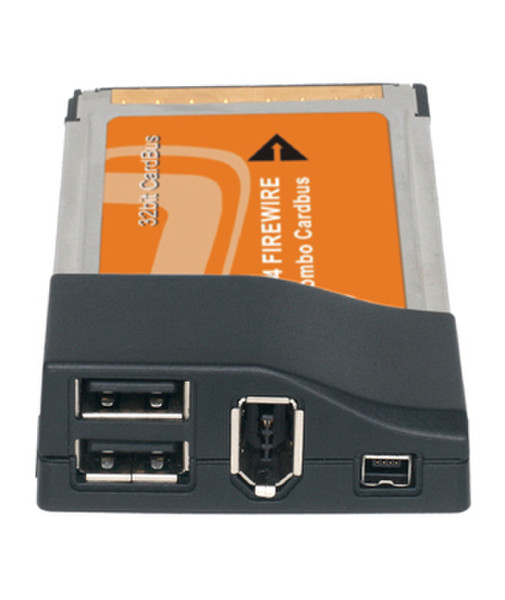 Techsolo TN-240 USB/Firewire Combo PCMCIA Card интерфейсная карта/адаптер