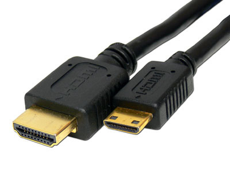 V7 HDMI Mini-HDMI Cable (m/m) gold plated connector black 1,8m