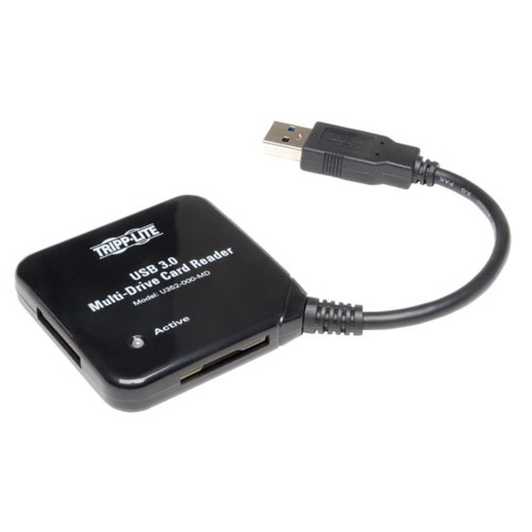 Tripp Lite USB 3.0, 5Gbps В помещении / на открытом воздухе USB 3.0 Черный считыватель сим-карт