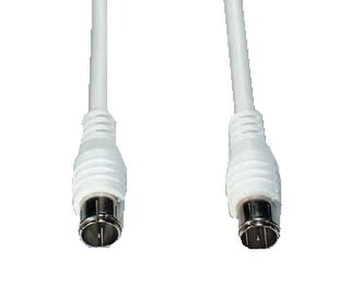 e+p FAS 10 1m F F White coaxial cable