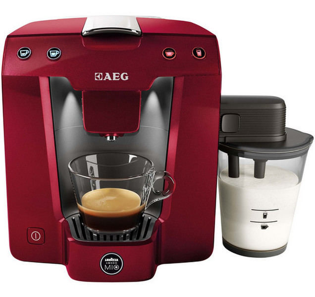 AEG LM5400MR Espresso machine 0.9л 1, 12чашек Серый, Красный