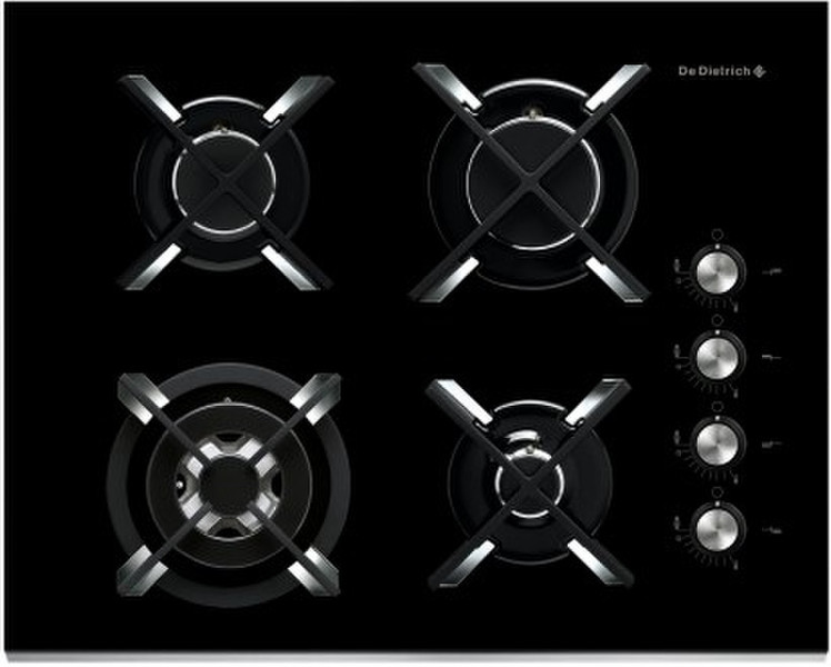 De Dietrich DTG1103X Встроенный Газ Черный плита