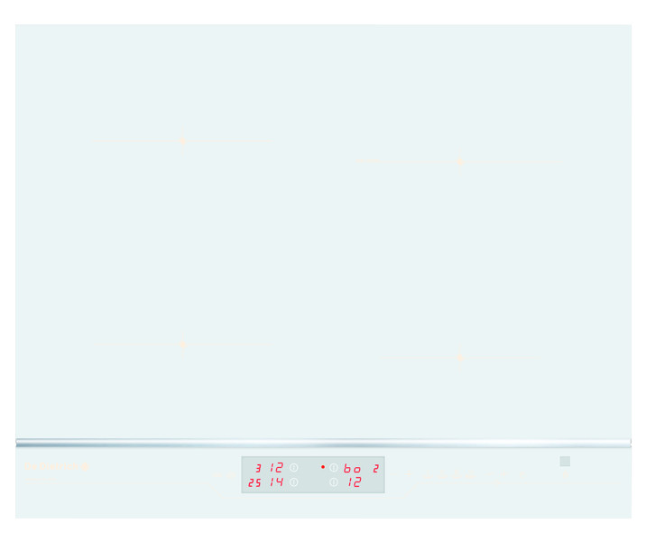 De Dietrich DTI1105WE Eingebaut Elektrische Induktion Weiß Kochfeld