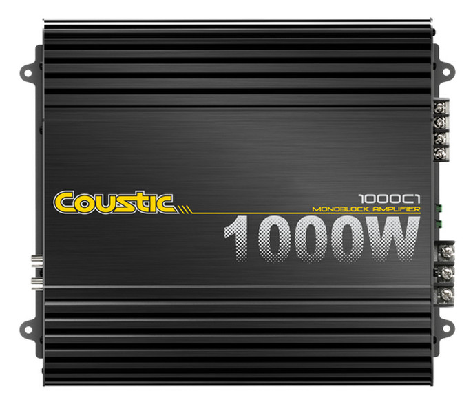 Coustic 1000C1 Mono Block Amplifier 1.0 Auto Verkabelt Schwarz Audioverstärker