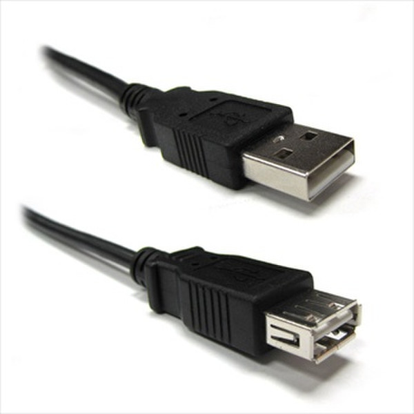 Weltron 10ft 3.05м USB A USB A Черный кабель USB