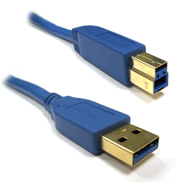 Weltron USB3.0 1m 1м USB A USB B Синий