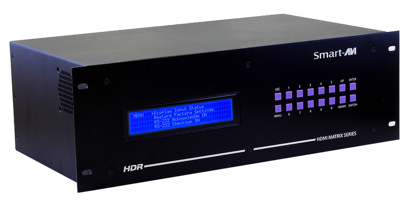 Smart-AVI HDR16X16S AV transmitter & receiver Black AV extender