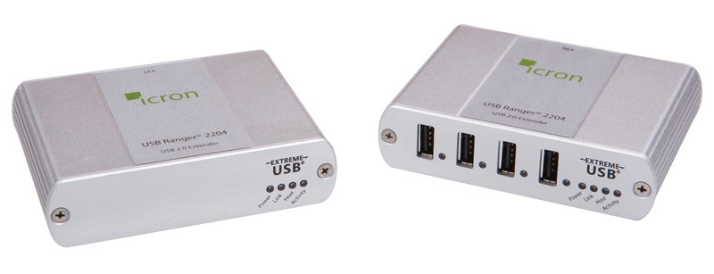 Icron USB Ranger 2204 Network transmitter & receiver Silver