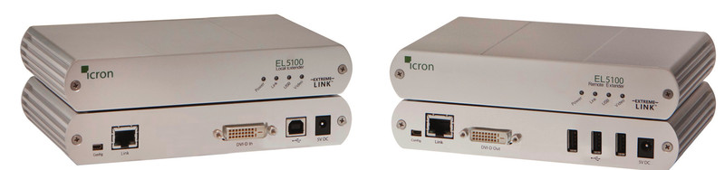 Icron EL5100 1U Cеребряный KVM переключатель