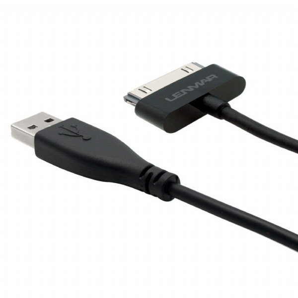 Lenmar Apple Connector to USB Cable 1.8m USB B Apple 30-p Schwarz