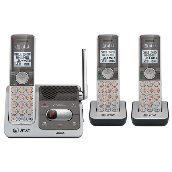 AT&T CL82301 DECT Идентификация абонента (Caller ID) Серый, Cеребряный телефон