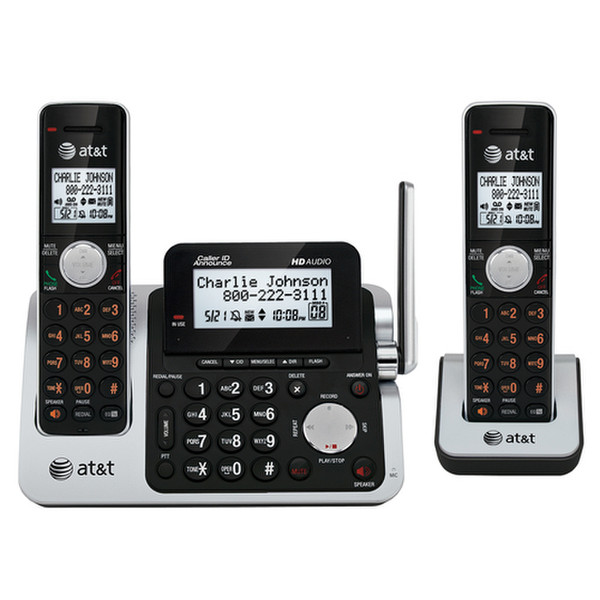AT&T CL83201 DECT Идентификация абонента (Caller ID) Черный, Серый телефон